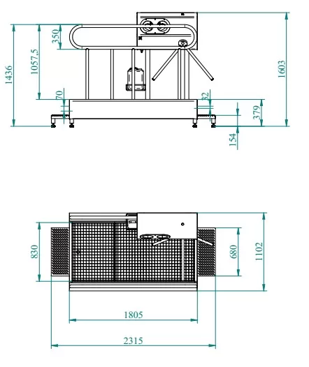 Hygienic passage BR6881111L2