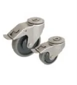 Stainless steel swivel castors with brake, KJX WTE series