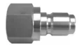 Stainless steel quick coupling (male) with 1/2" internal thread