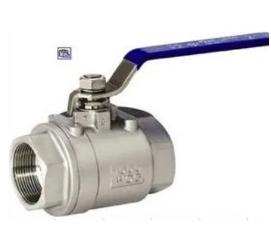 Two-piece threaded ball valves