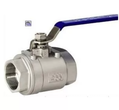 Two-piece threaded ball valves