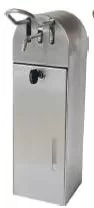 Soap and disinfectant dispenser with key